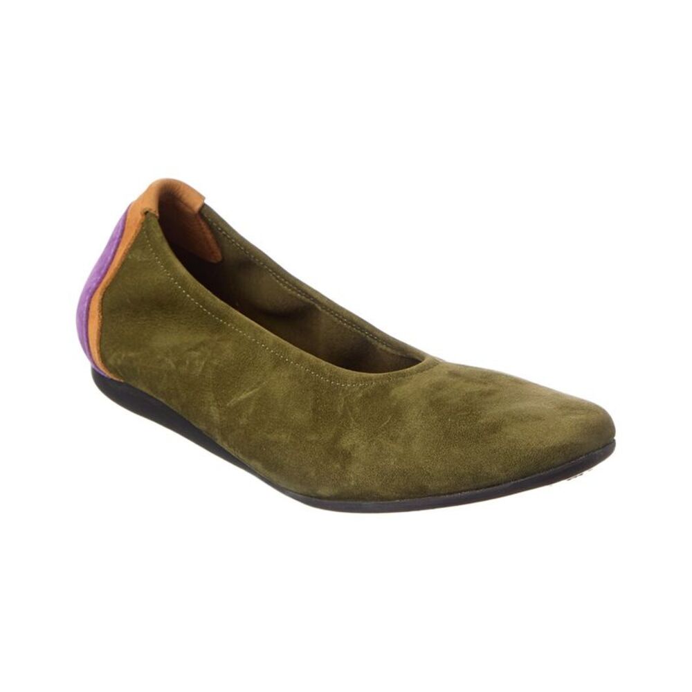 Arche Lambaa Suede Flat, Brown